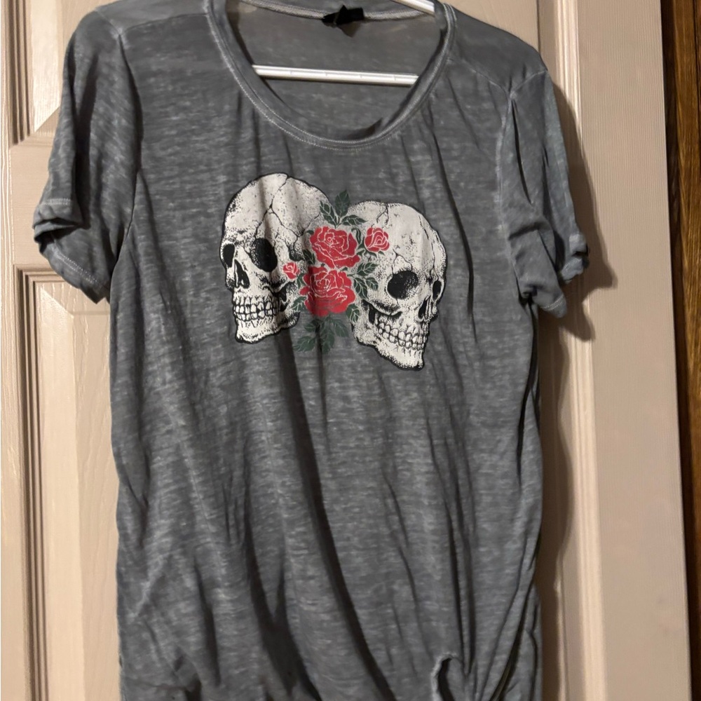 torrid Gray Basic Short Sleeve Tee